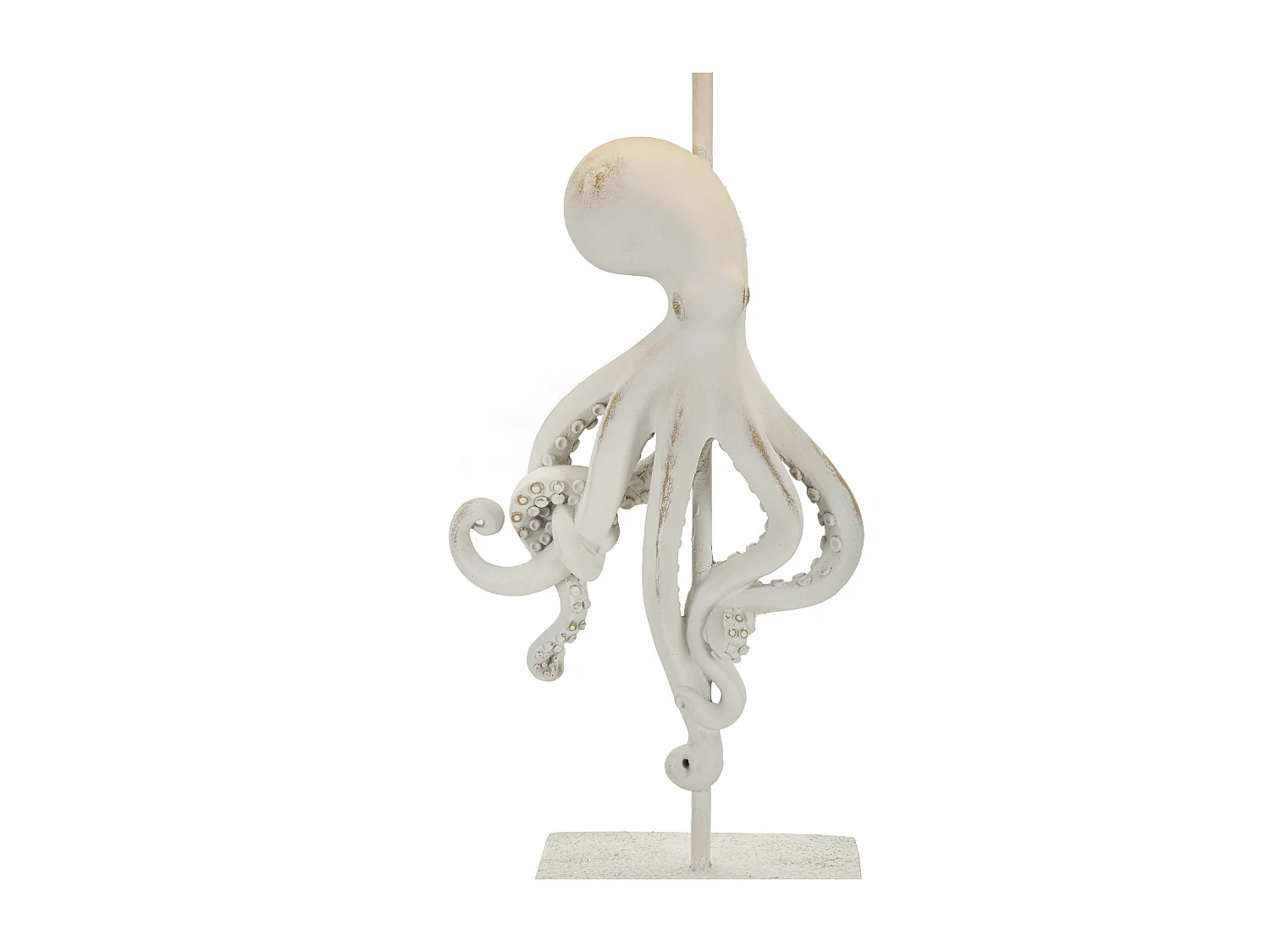 Lampe de table en résine blanche Ø 30,5 x 64,5 cm