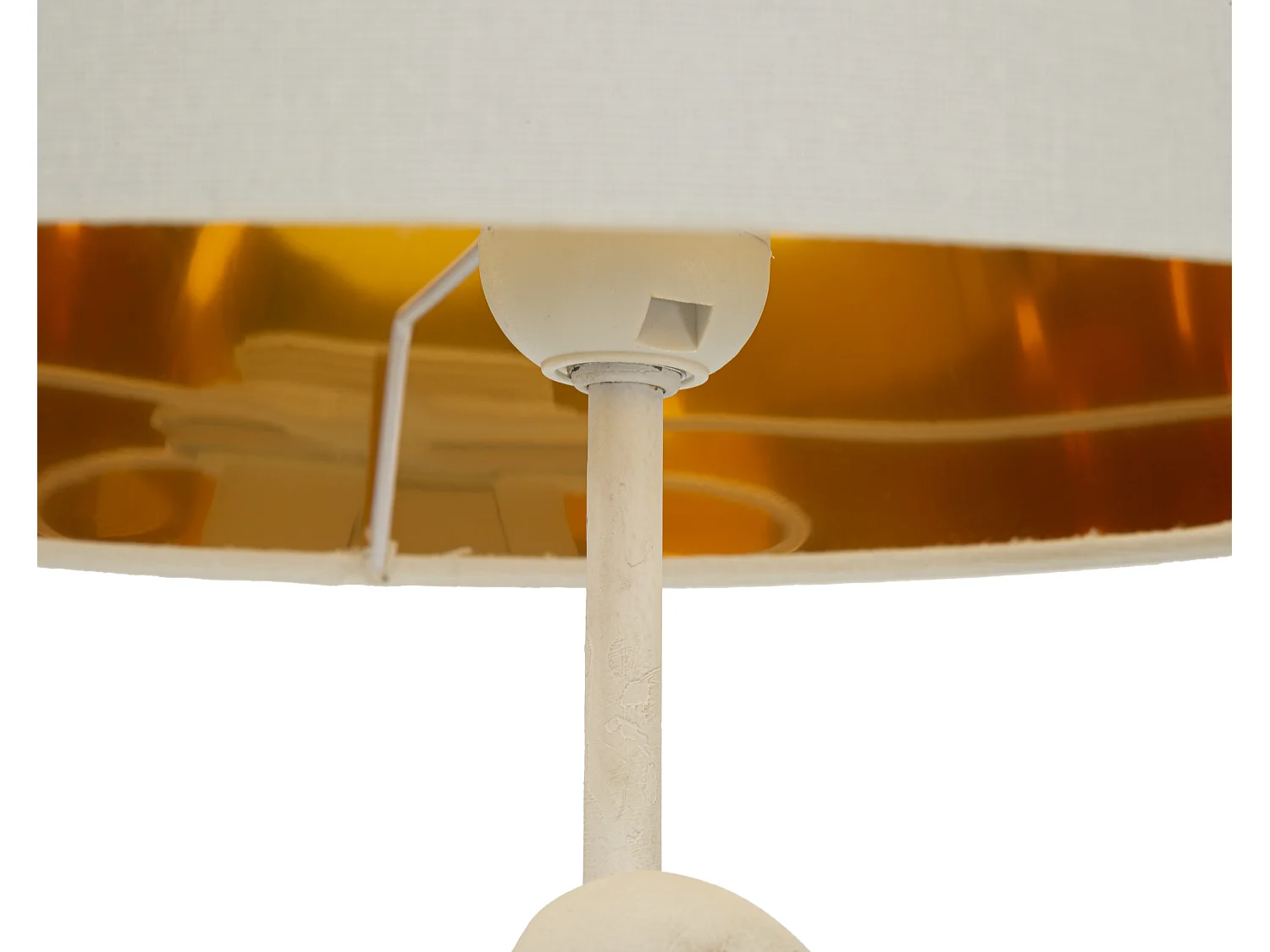 Lampe de table en résine blanche Ø 30,5 x 64,5 cm