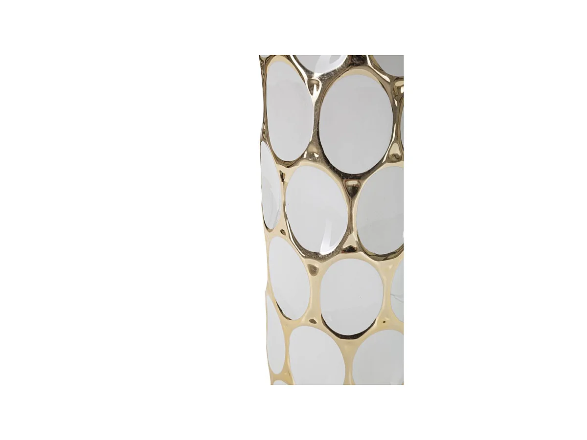 Keramik-Tischlampe mit Lampenschirm Glam Carv