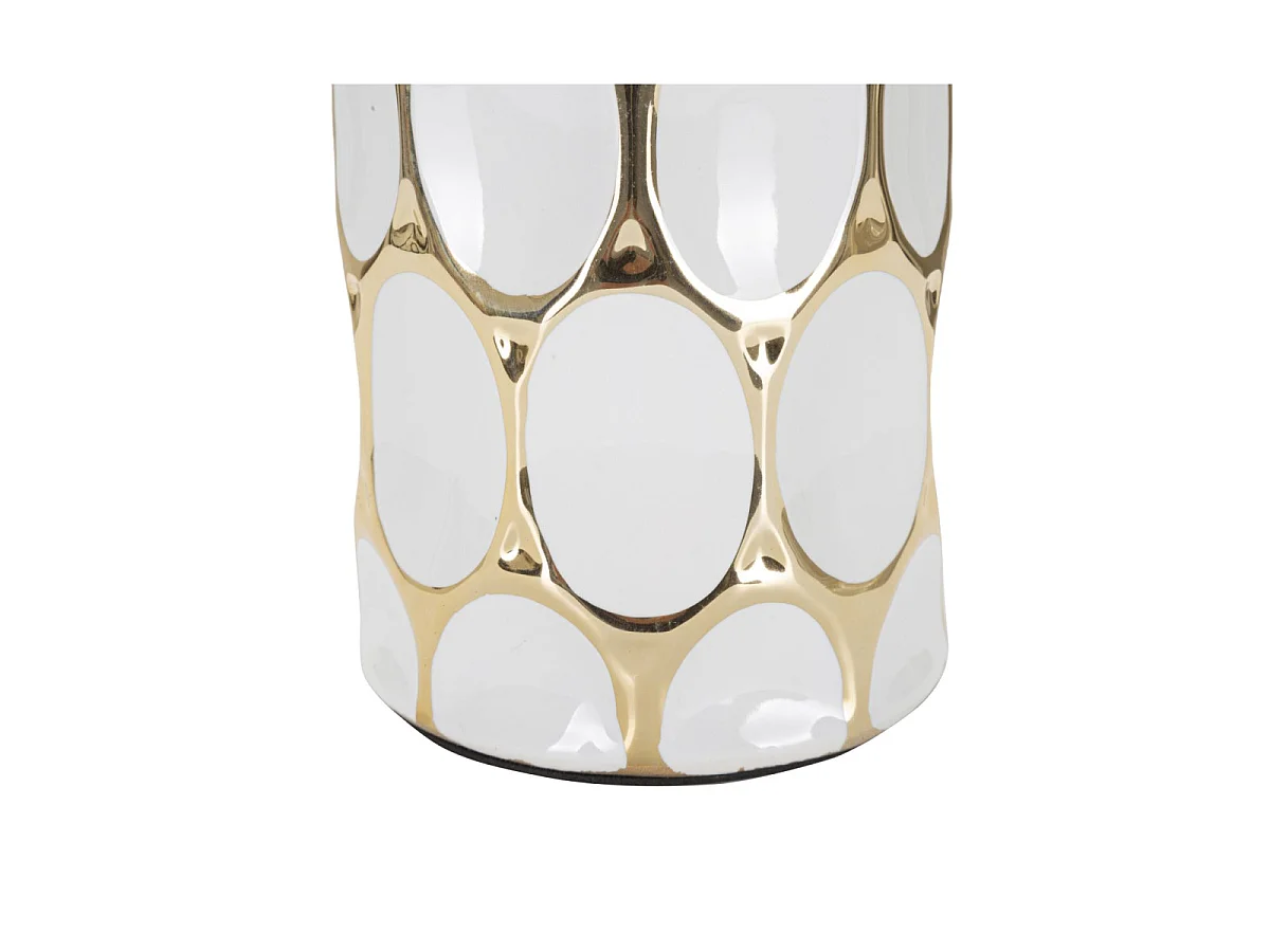 Keramik-Tischlampe mit Lampenschirm Glam Carv