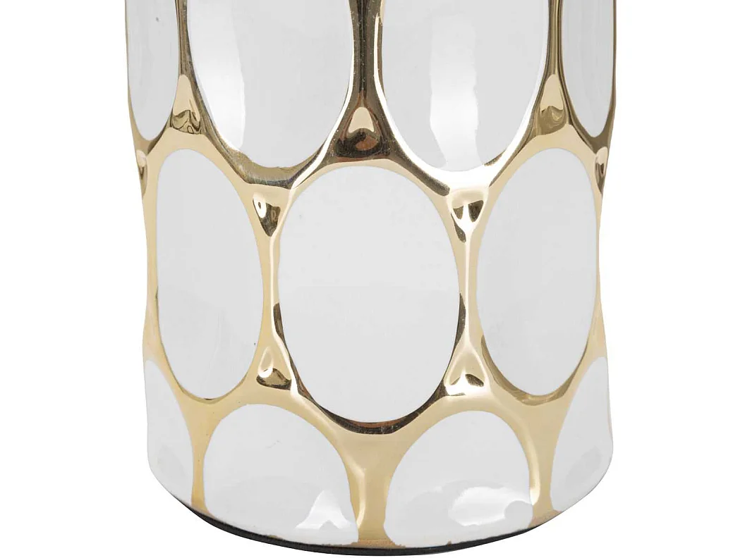 Keramik-Tischlampe mit Lampenschirm Glam Carv