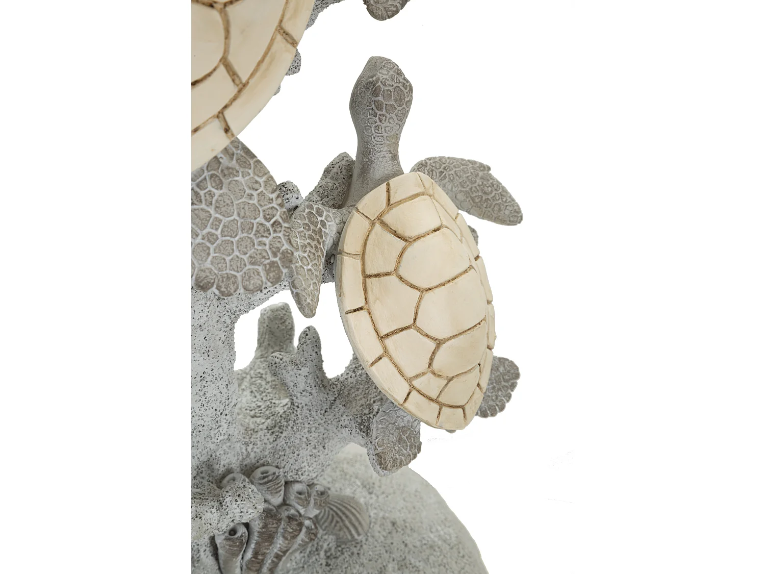 Lampe à Poser en Résine "Tortues" 63cm Multicolore
