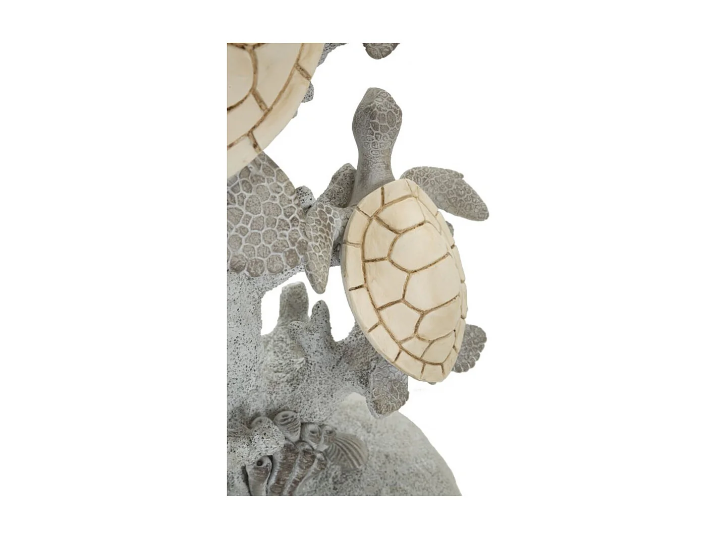 Lampe à Poser en Résine "Tortues" 63cm Multicolore