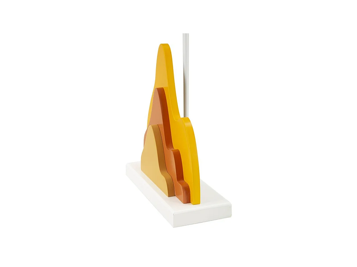Lampe à Poser Déco "Flamme" 57cm Multicolore