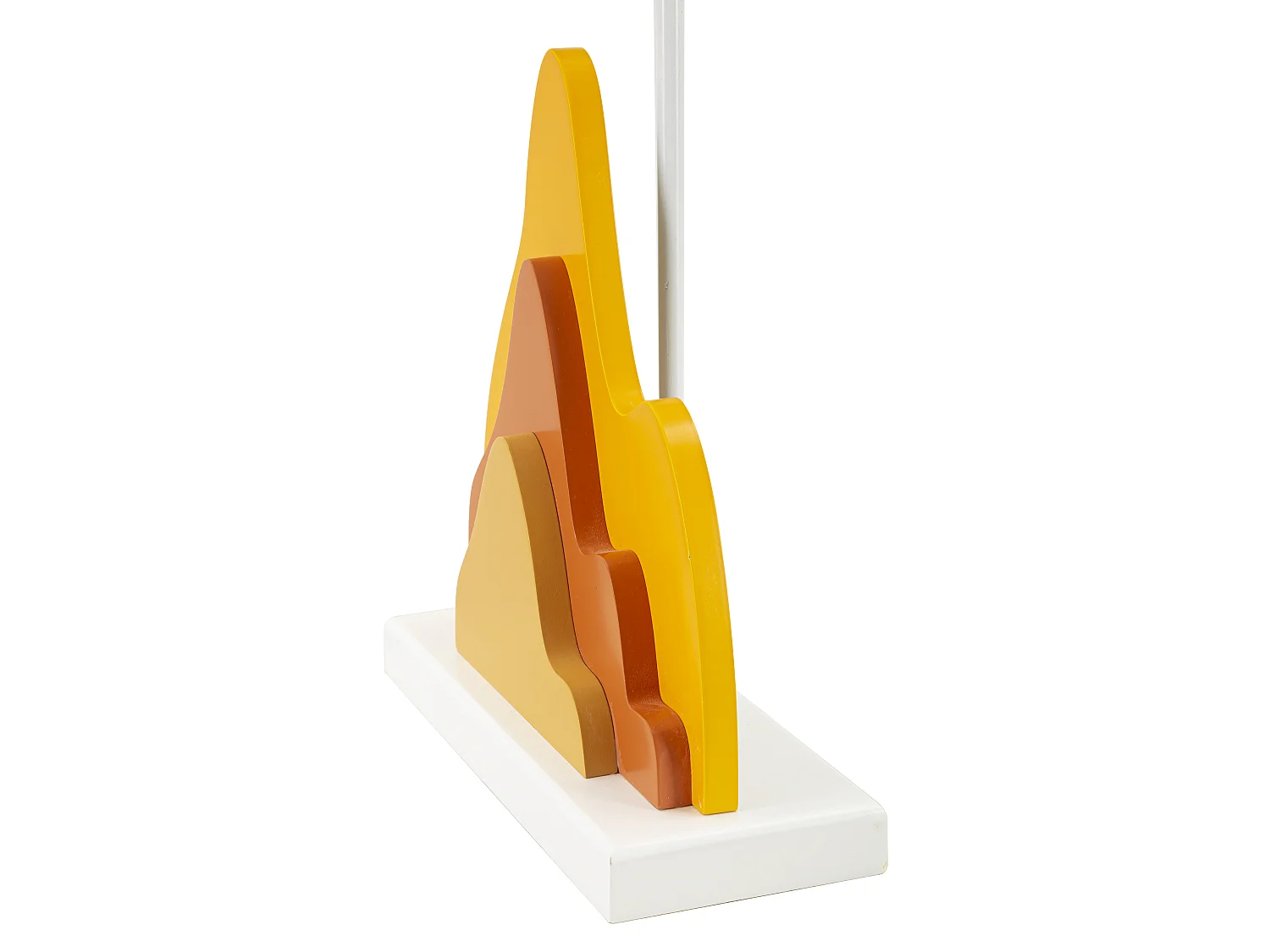 Lampe à Poser Déco "Flamme" 57cm Multicolore