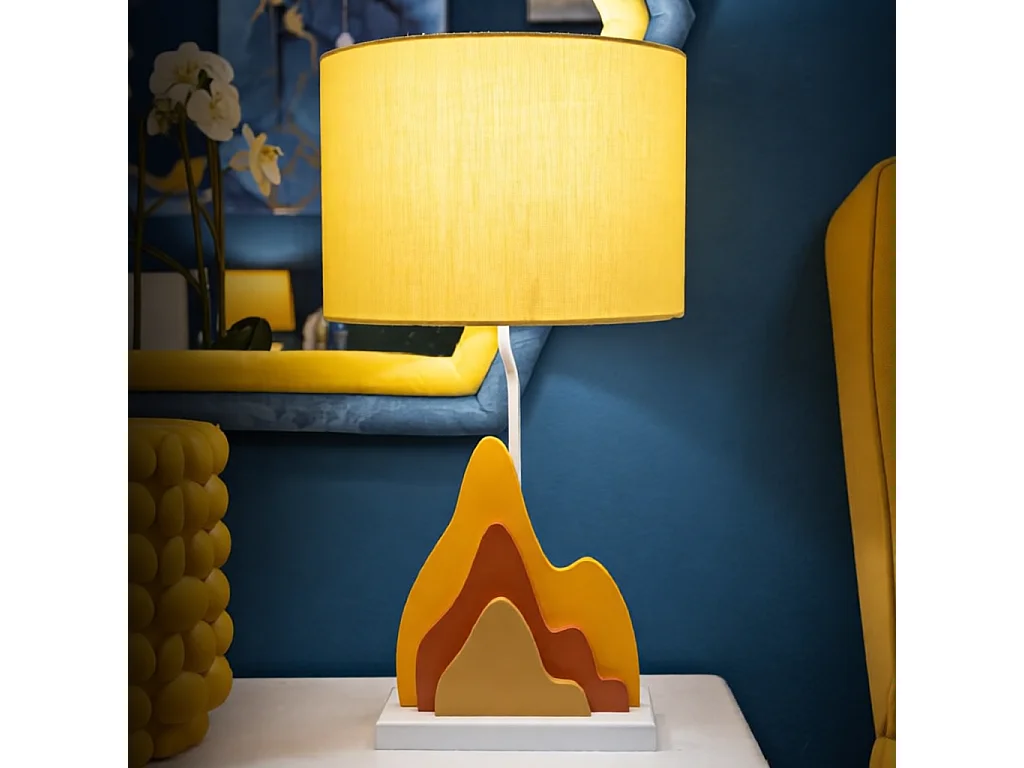Lampa stołowa Color - A, kolor wielokolorowy, 30 x 30 x 57 cm, 1 x E27, Mauro Ferretti