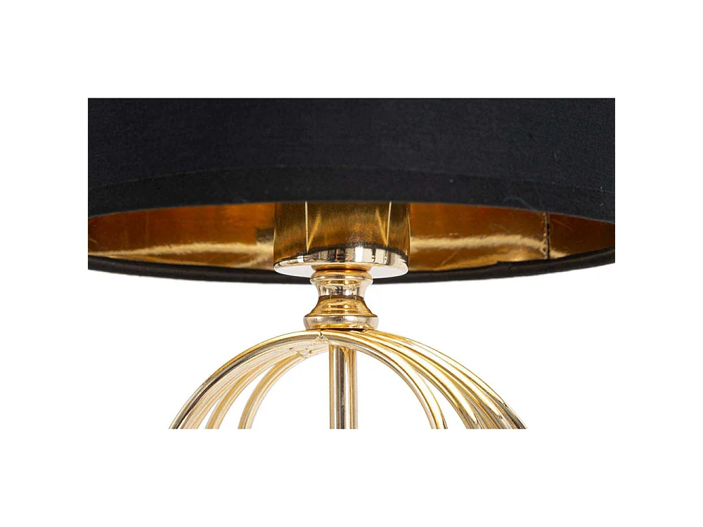 Lampe à Poser Design en Métal "Circly" 58cm Noir & Or
