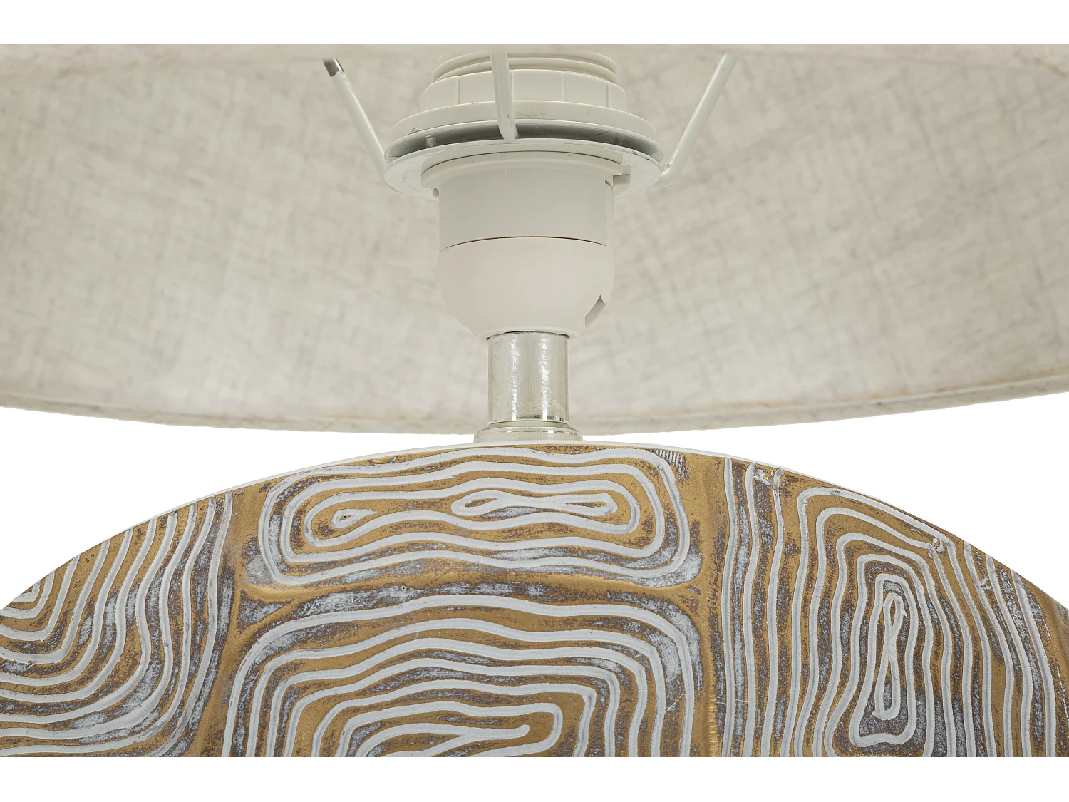 Lampe à Poser en Résine "Elips" 68cm Or