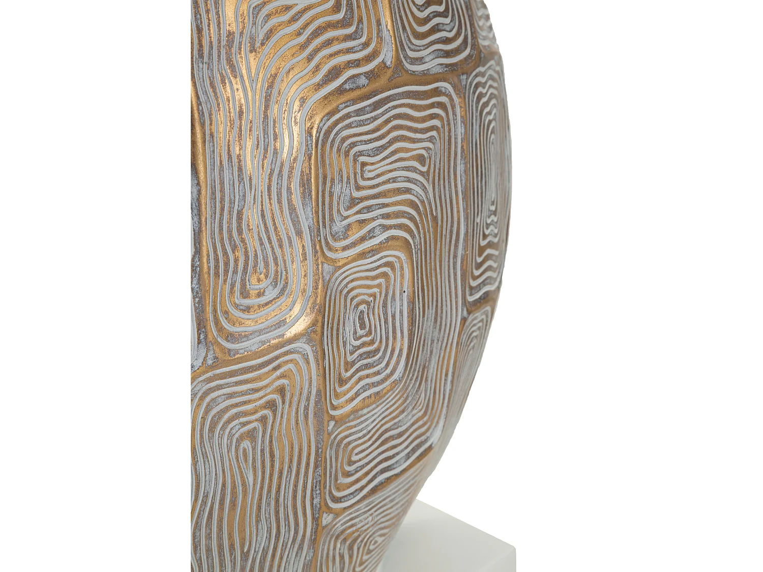 Lampe à Poser en Résine "Elips" 68cm Or