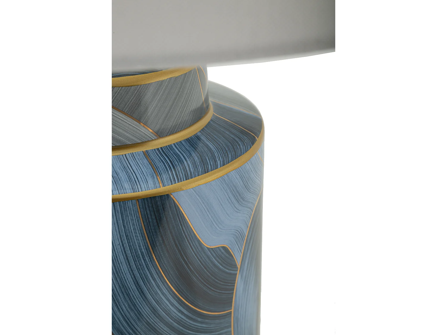 Lampe à Poser en Céramique "Elegant" 64cm Bleu