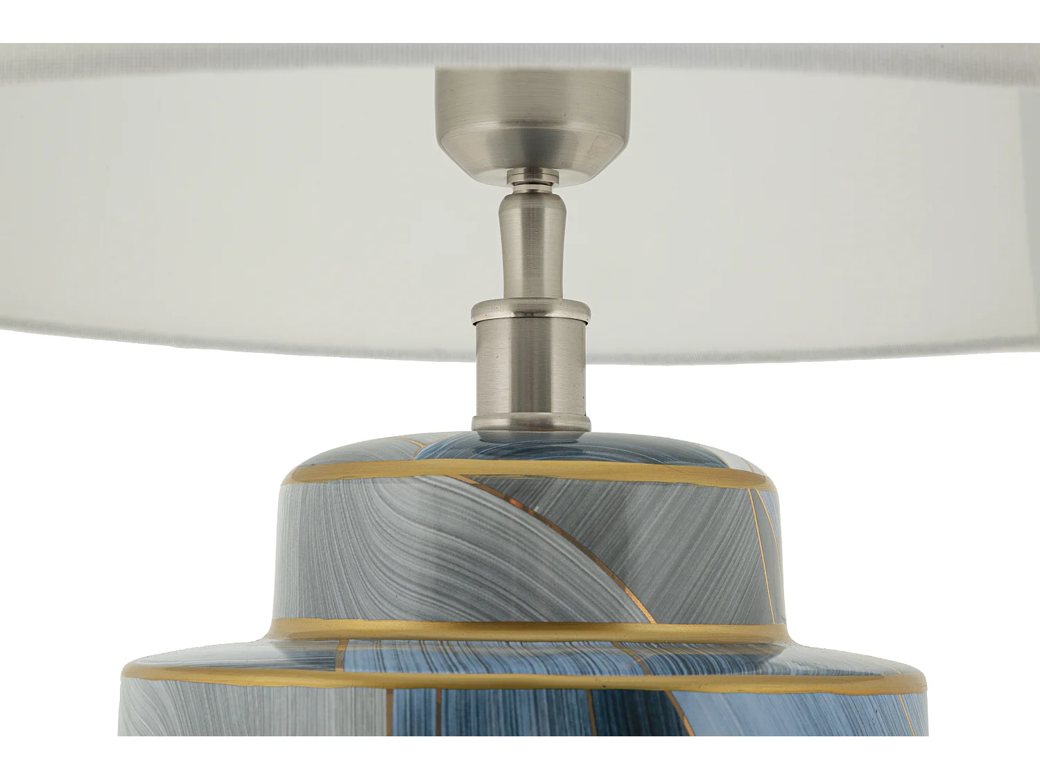 Lampe à Poser en Céramique "Elegant" 64cm Bleu
