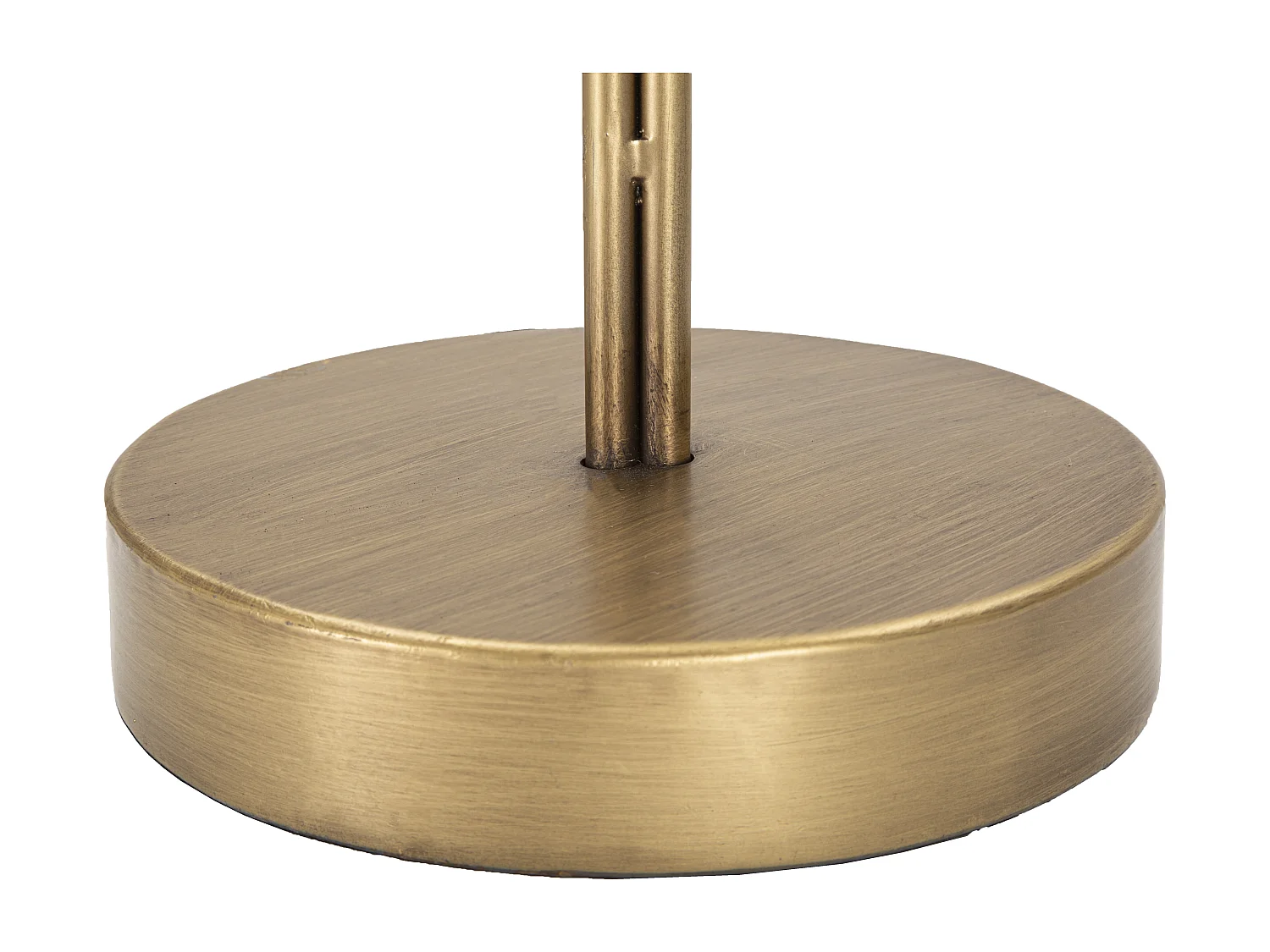 Lampada da tavolo in metallo dorata con foglie Ø cm 57x81