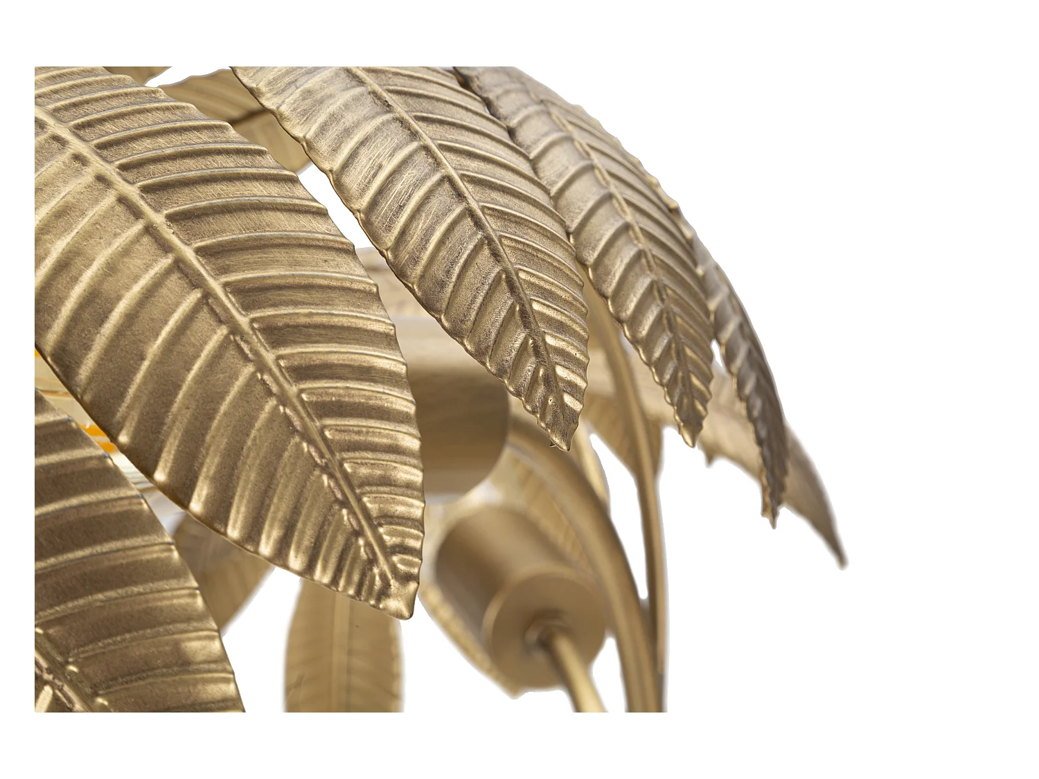 Lampe à Poser en Métal "Leaf" 81cm Or