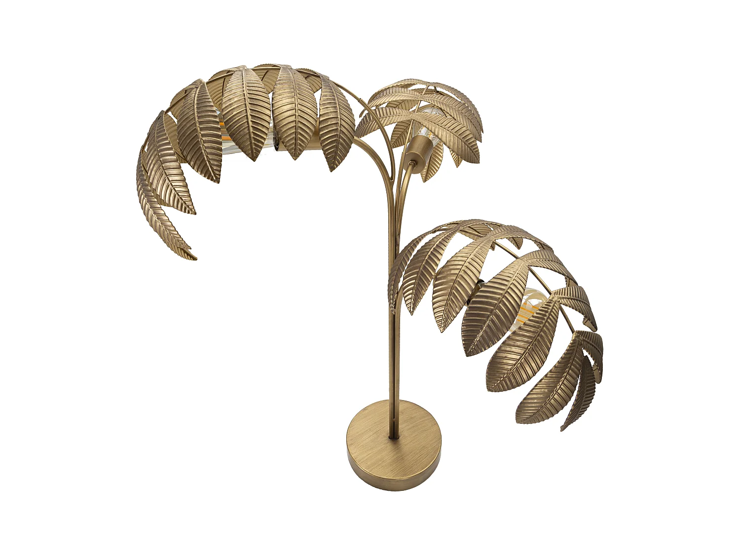 Lampe à Poser en Métal "Leaf" 81cm Or