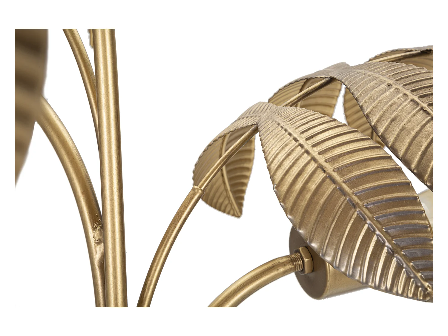 Lampe à Poser en Métal "Leaf" 81cm Or