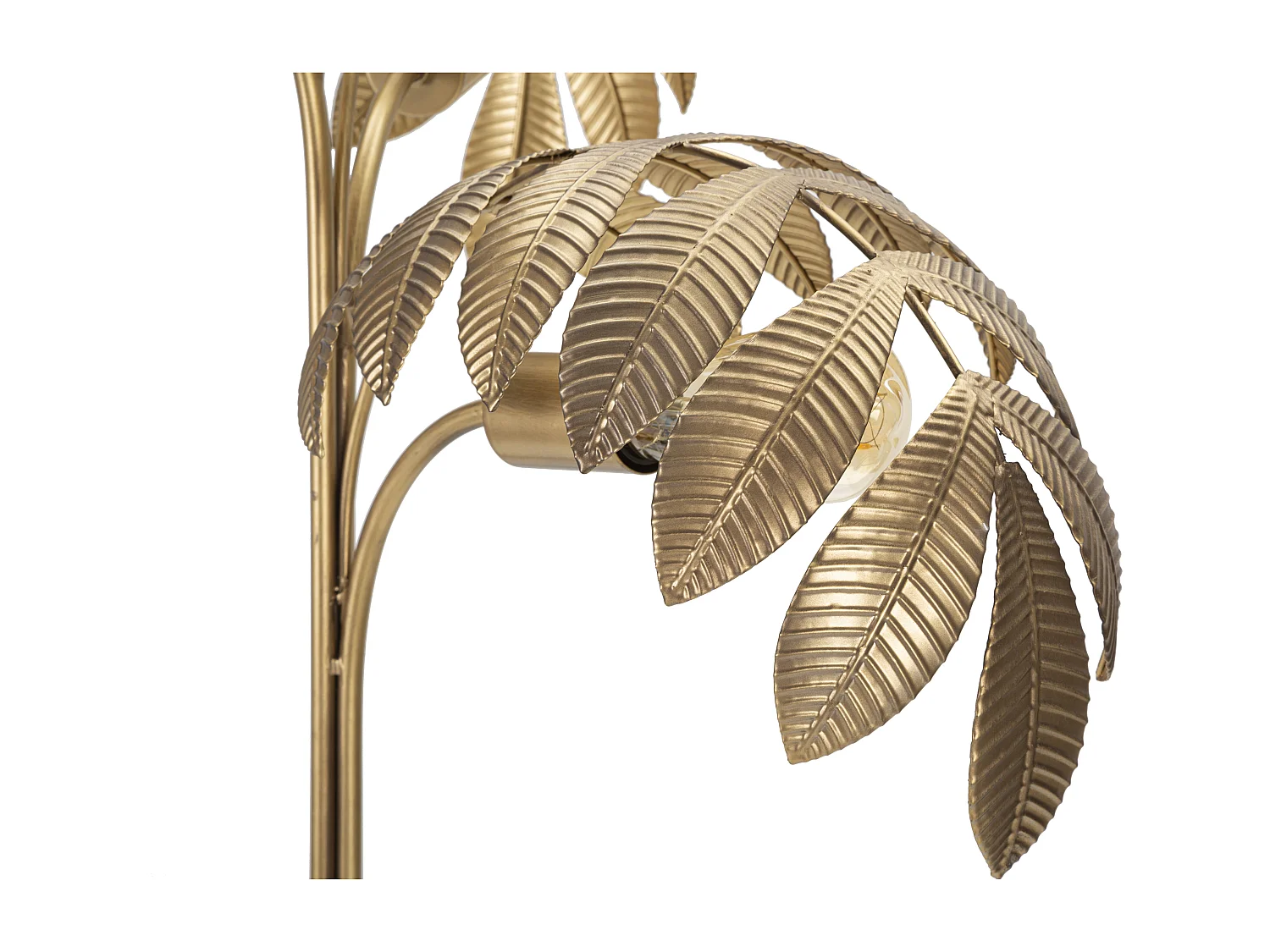 Lampe à Poser en Métal "Leaf" 81cm Or