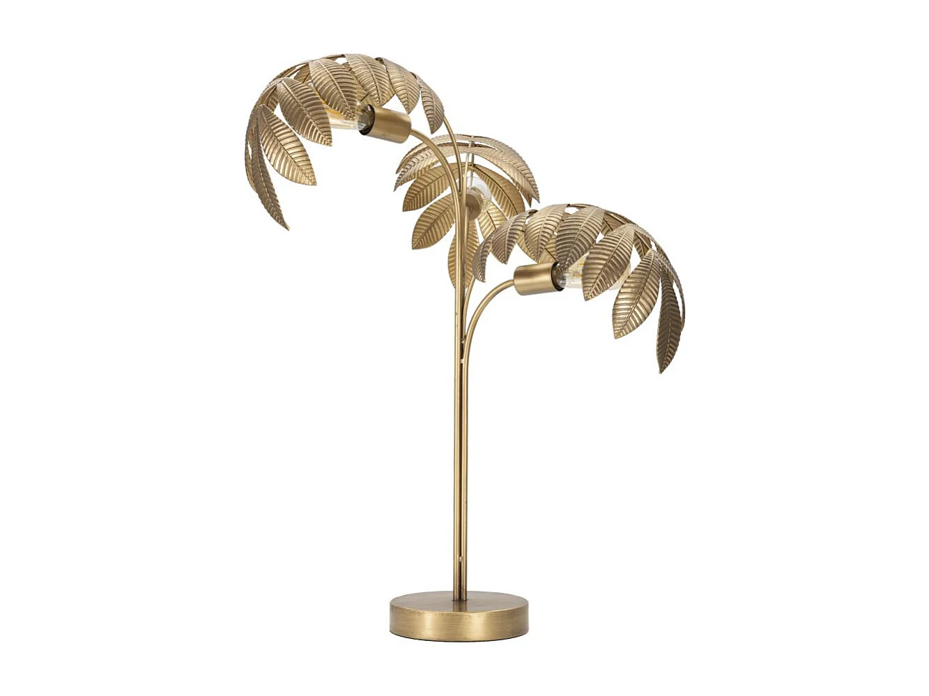 Lampe à Poser en Métal "Leaf" 81cm Or