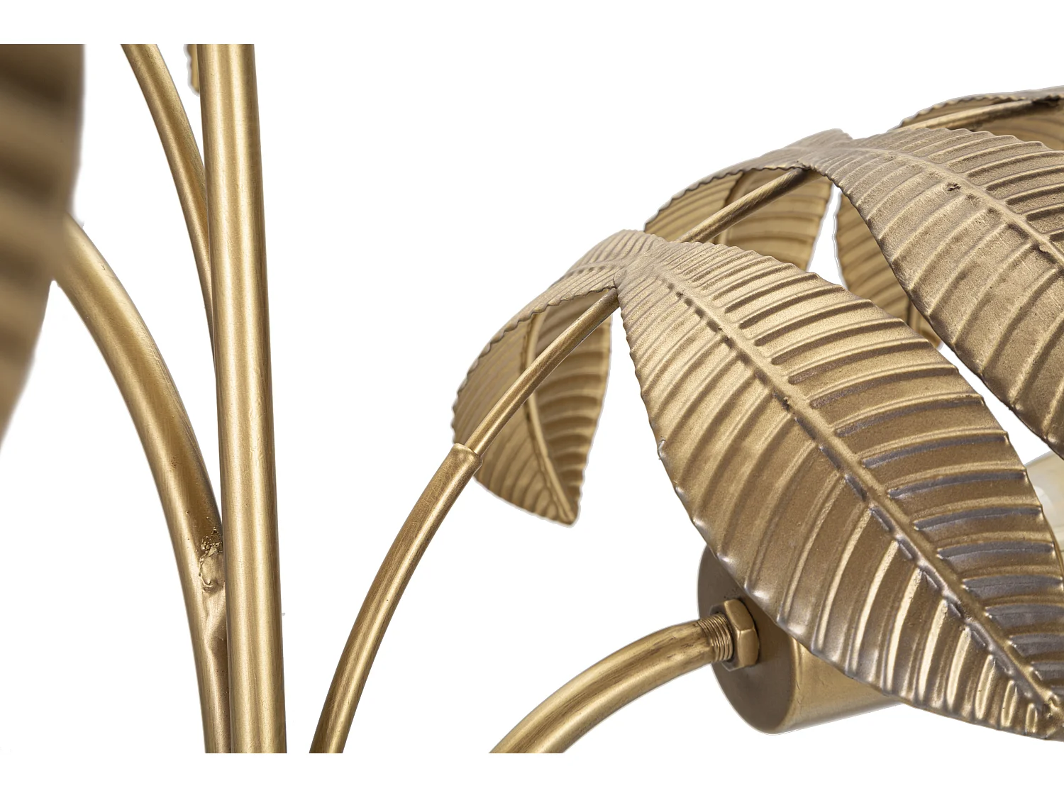 Lampe à Poser en Métal "Leaf" 81cm Or