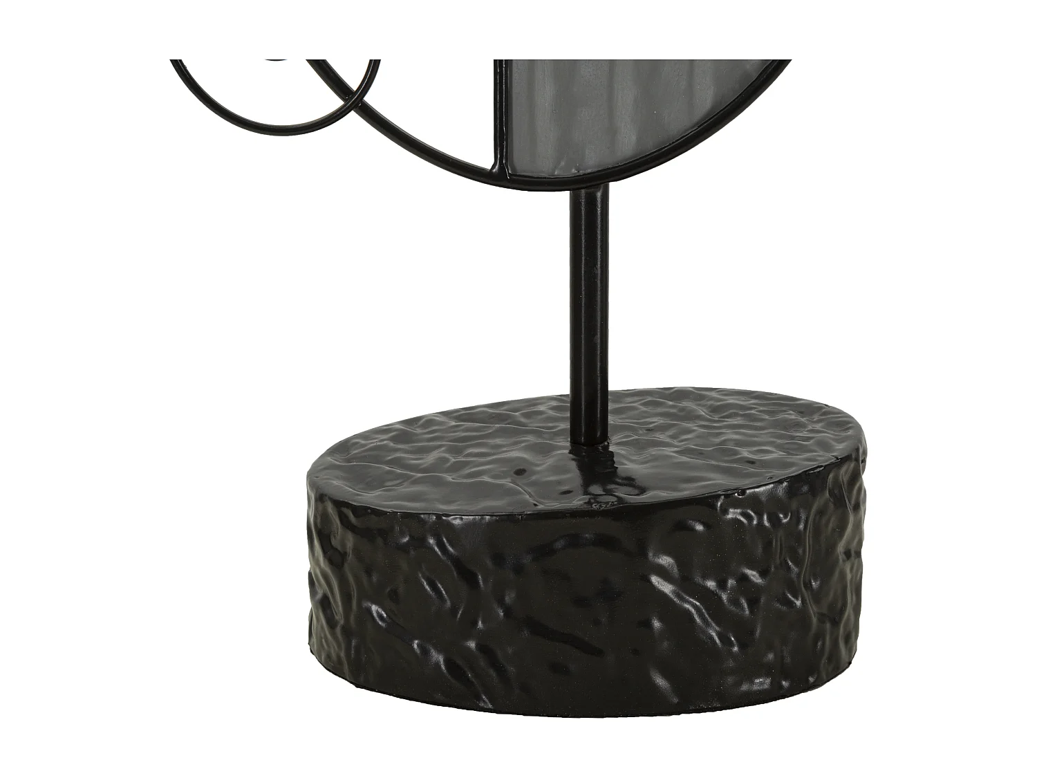 Lampe de table en métal et bois noir et marron Ø cm 29,8x64,8