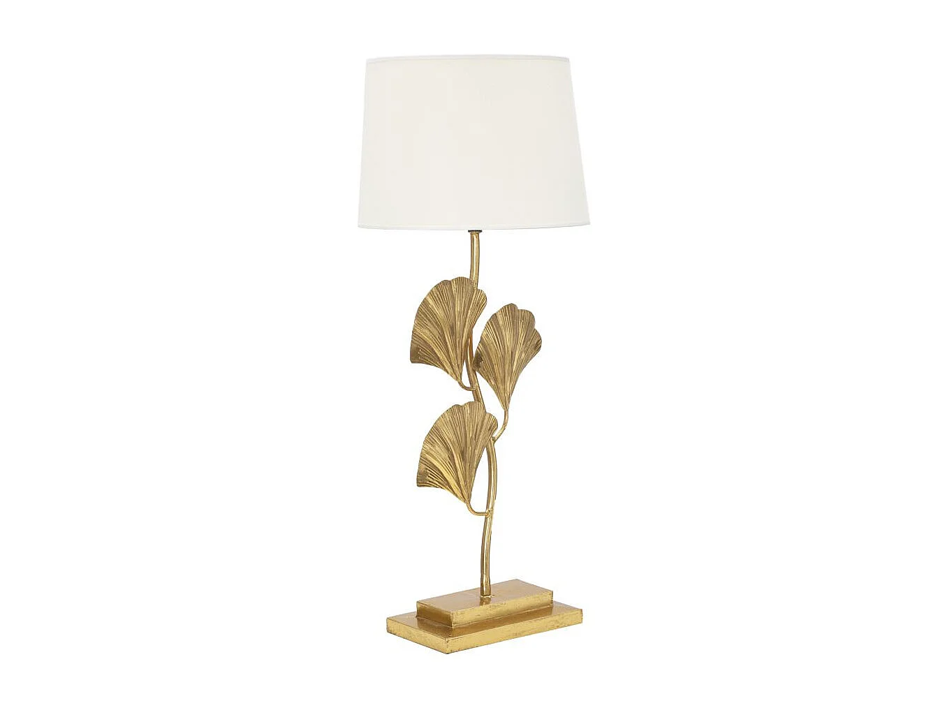 Lampe à Poser en Métal "Glamy" 81cm Blanc & Or