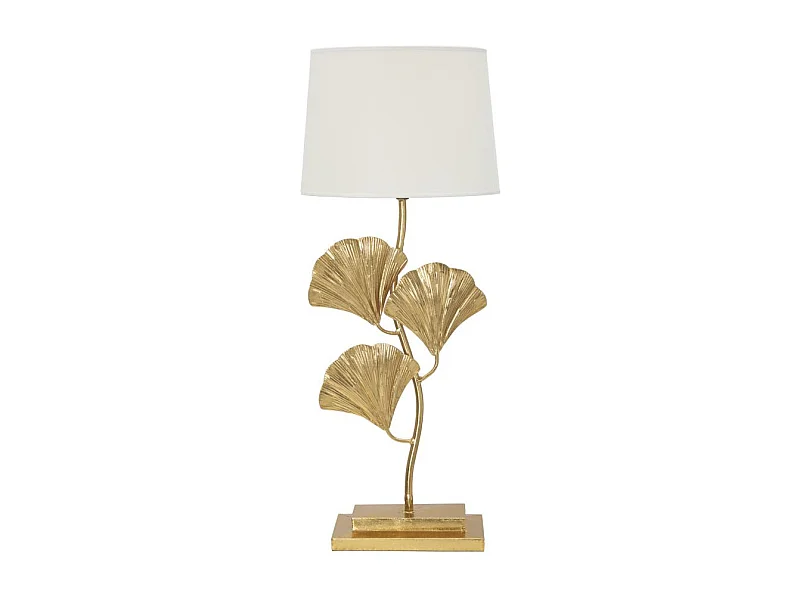 Lampe à Poser en Métal "Glamy" 81cm Blanc & Or