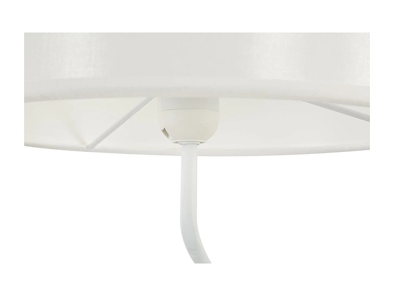 Lampe à Poser en Résine "Dancer" 90cm Blanc & Or