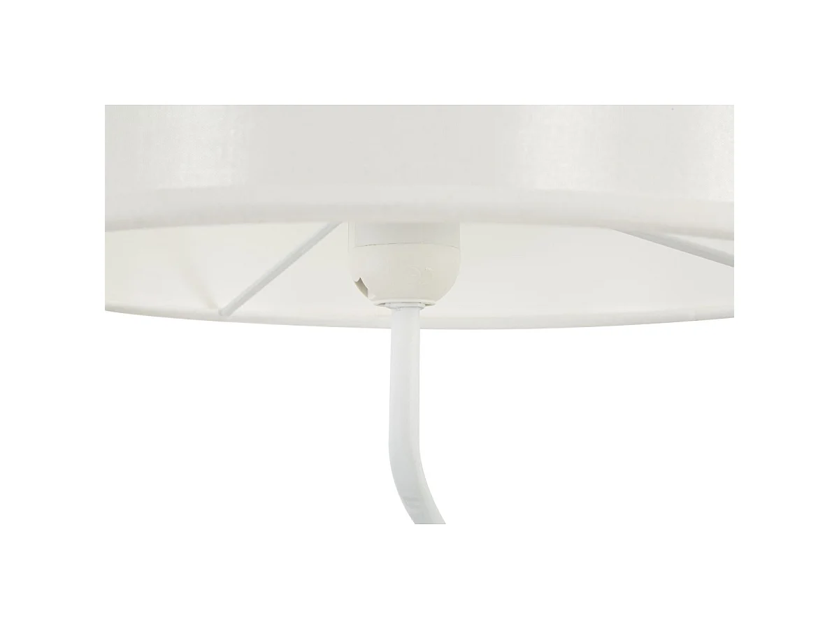 Lampe à Poser en Résine "Dancer" 90cm Blanc & Or