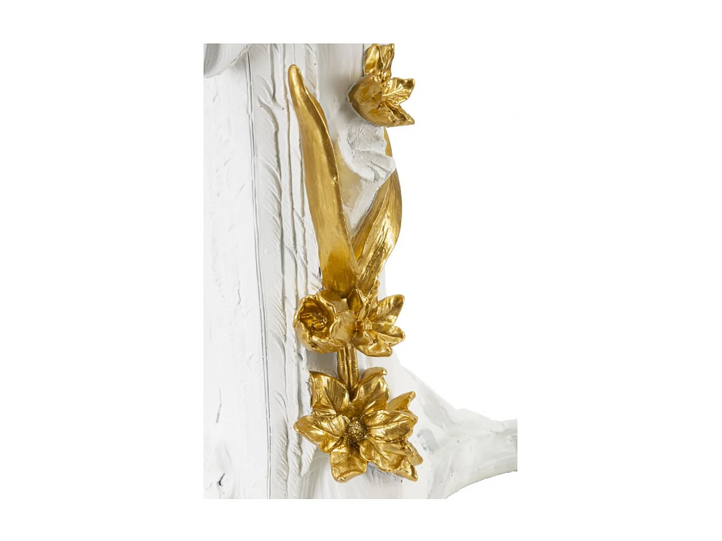 Lampe à Poser en Résine "Perroquet" 50cm Blanc