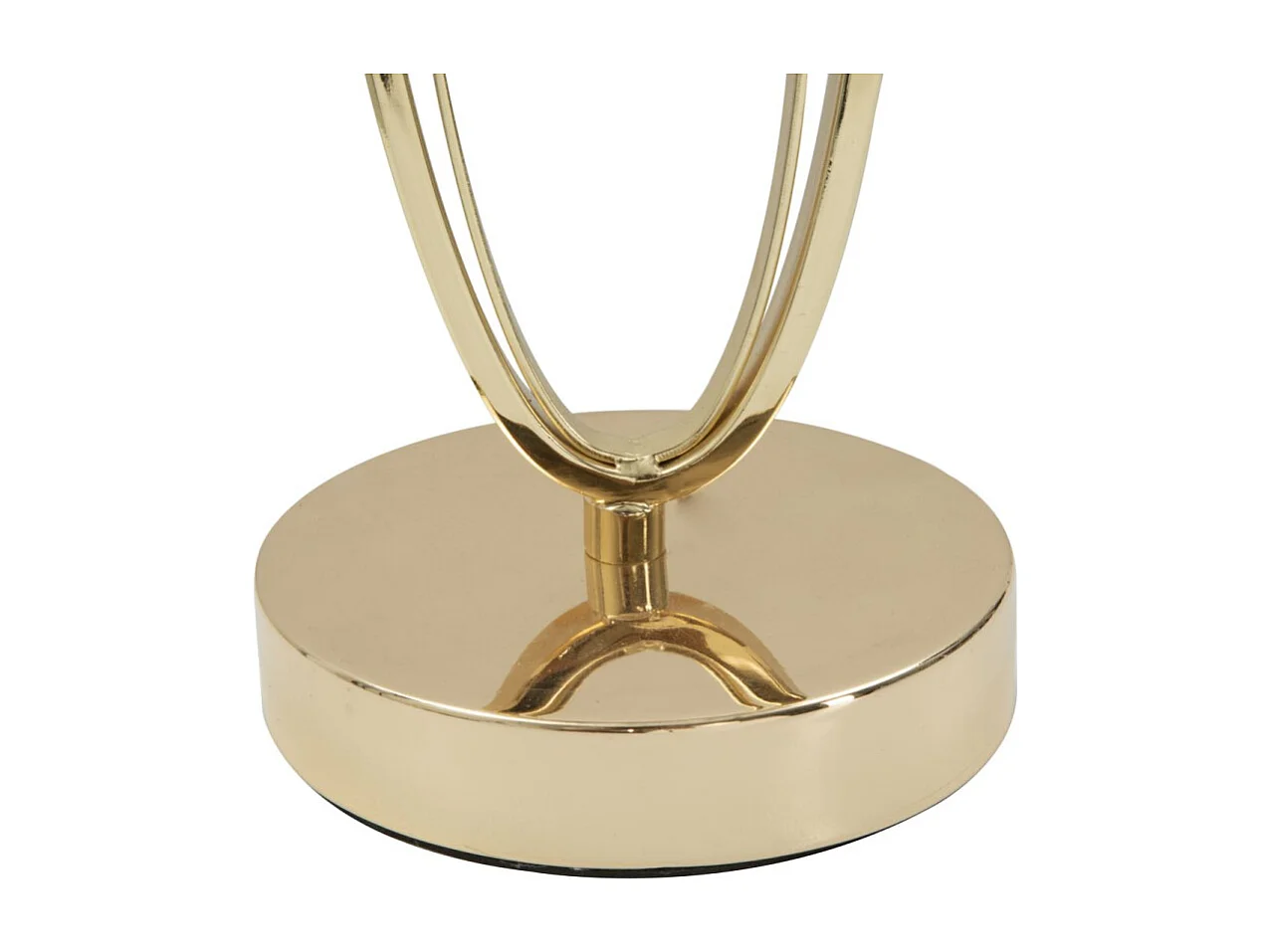 Lampe à Poser en Métal "Flush" 58cm Crème & Or