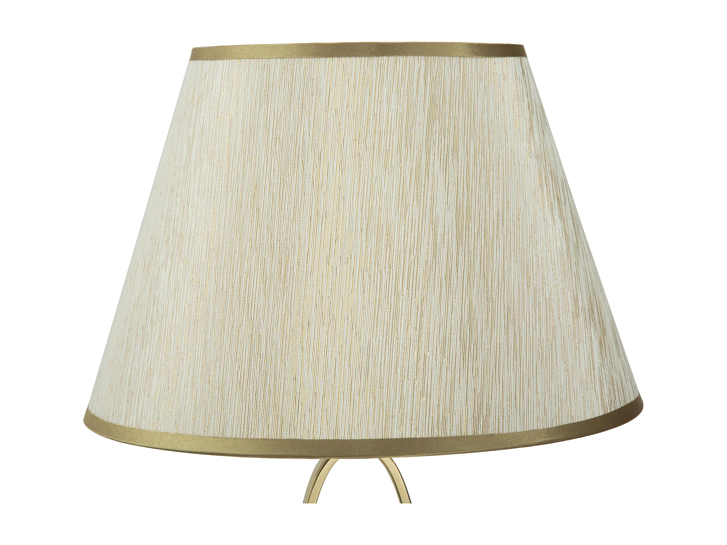 Lampe à Poser en Métal "Flush" 58cm Crème & Or