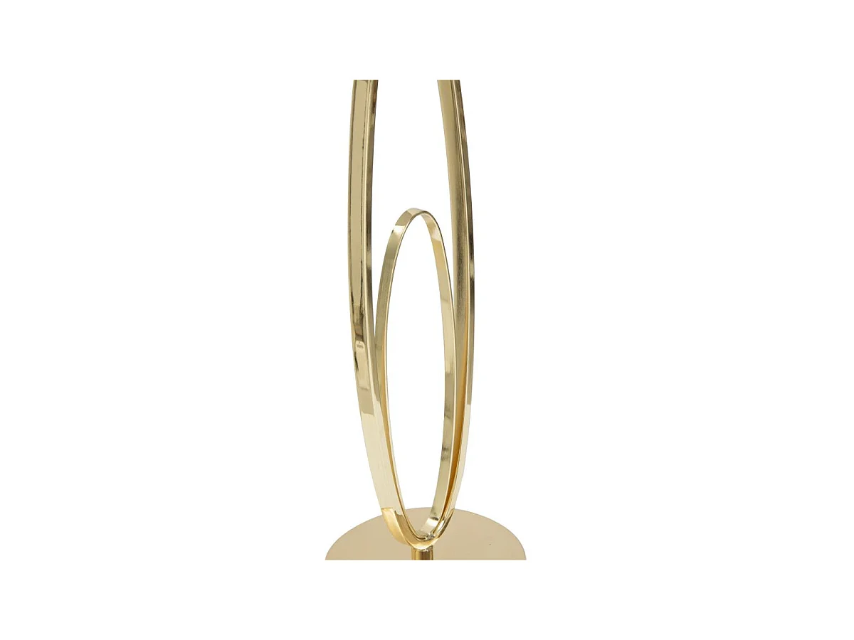 Lampe à Poser en Métal "Flush" 58cm Crème & Or