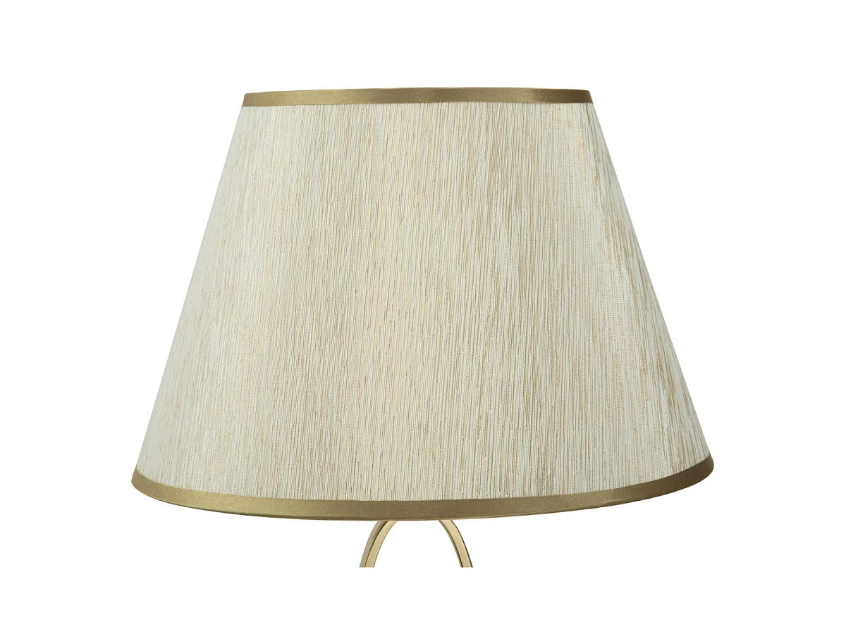 Lampe à Poser en Métal "Flush" 58cm Crème & Or