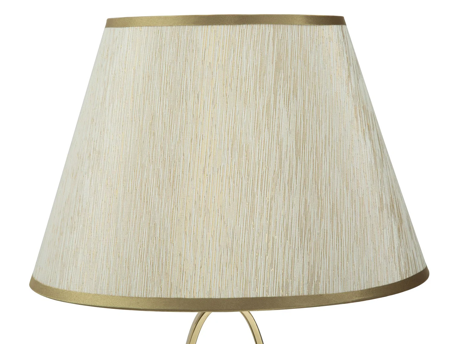 Lampe à Poser en Métal "Flush" 58cm Crème & Or
