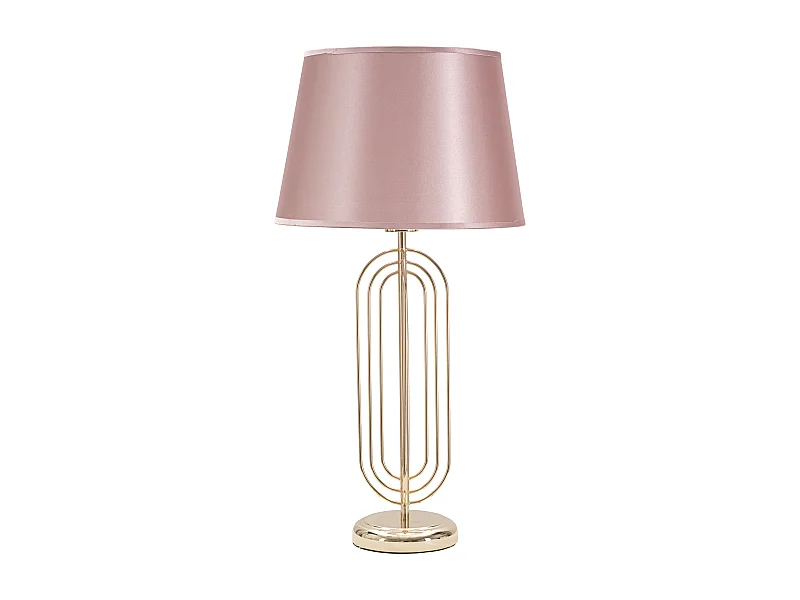 Lampe à Poser Design en Métal "Krista" 64cm Rose & Or