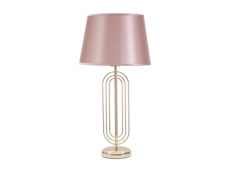 Lampe à Poser Design en Métal "Krista" 64cm Rose & Or