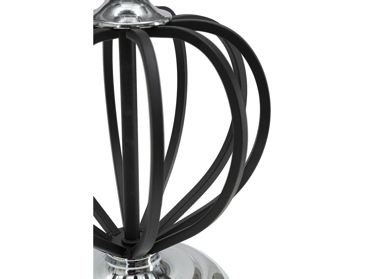 Zwarte metalen lamp met zwarte lampenkap Ø cm 28x44,5