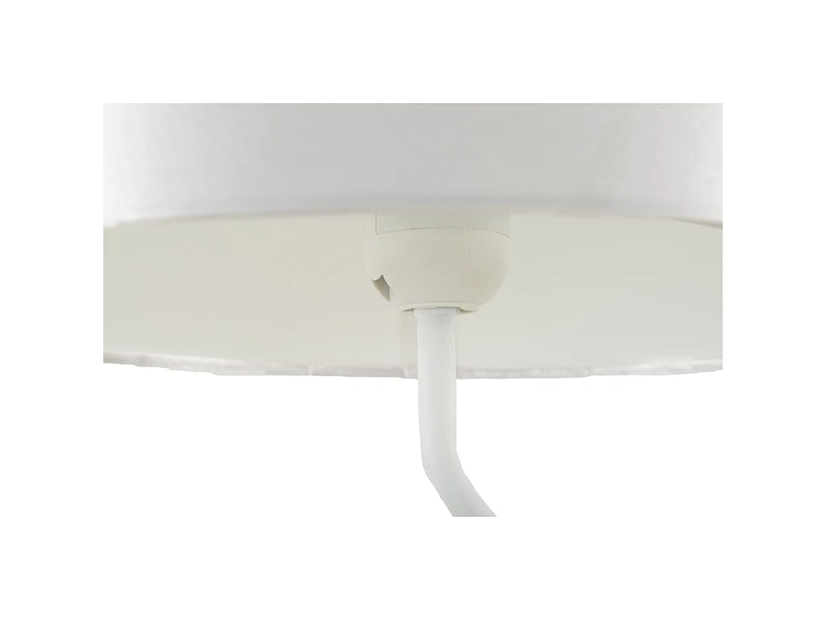 Lampe à Poser en Résine "Dancer" 64cm Blanc & Or