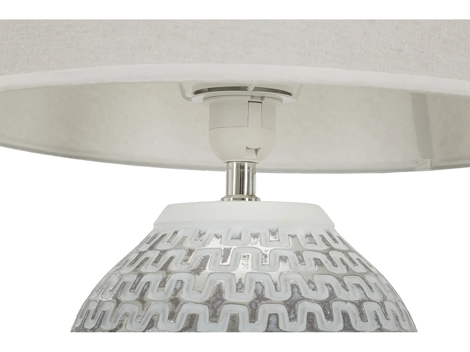 Lampada da tavolo in resina grigia Ø cm 35x65