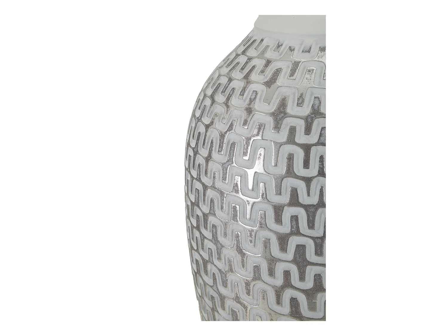 Lampe à Poser en Résine "Wave" 65cm Blanc