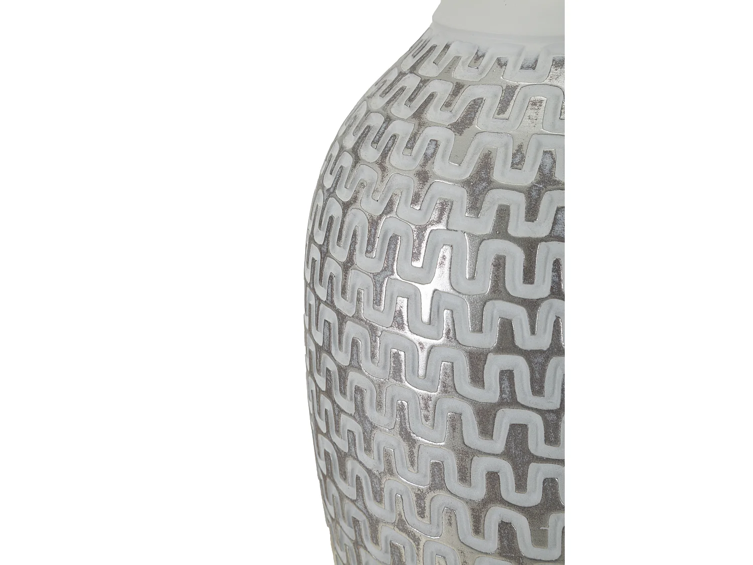 Lampe à Poser en Résine "Wave" 65cm Blanc