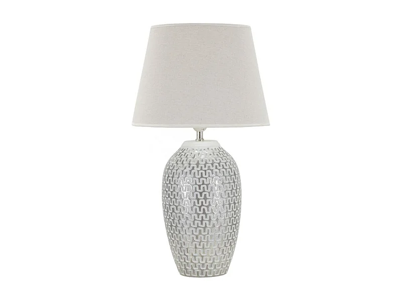 Lampe à Poser en Résine "Wave" 65cm Blanc