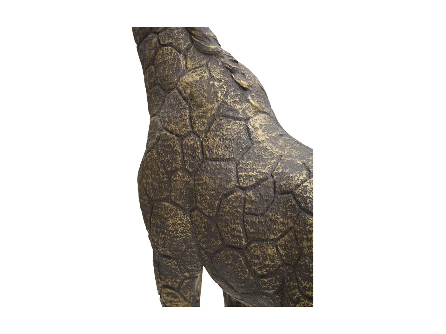 Lampada da tavolo in resina dorata giraffa cm 28x16x60