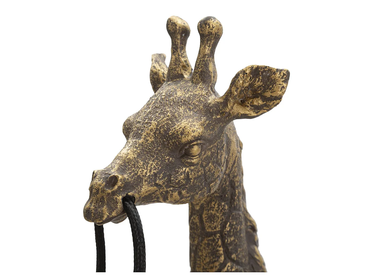 Lampada da tavolo in resina dorata giraffa cm 28x16x60