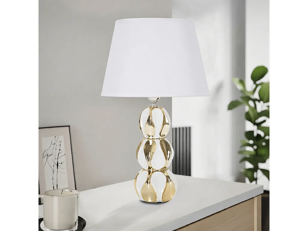 Keramik-Tischlampe mit Lampenschirm Glam Balls