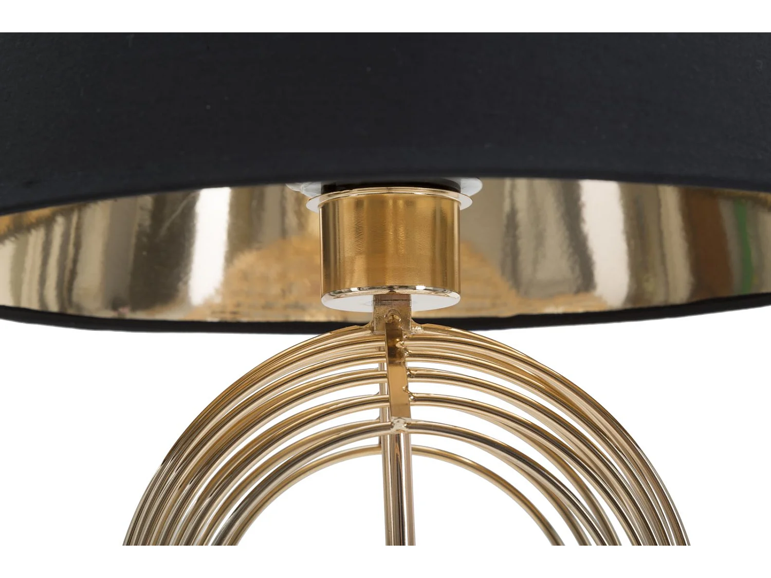 Lampe à Poser en Métal "Maxt" 53cm Or & Noir