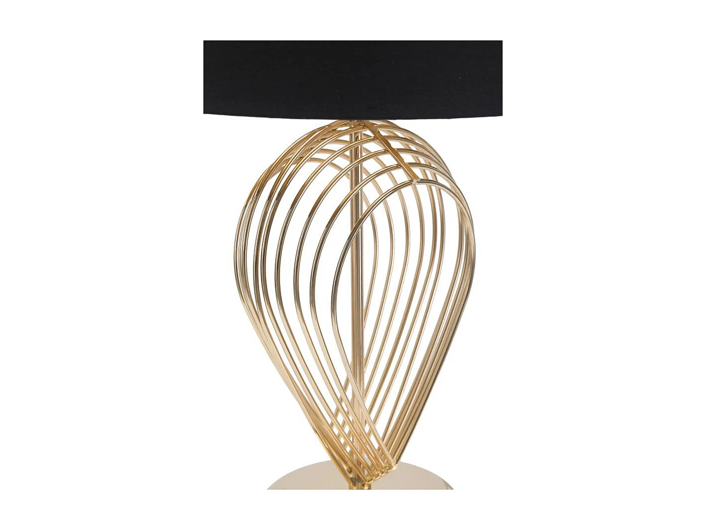 Lampe à Poser en Métal "Maxt" 53cm Or & Noir