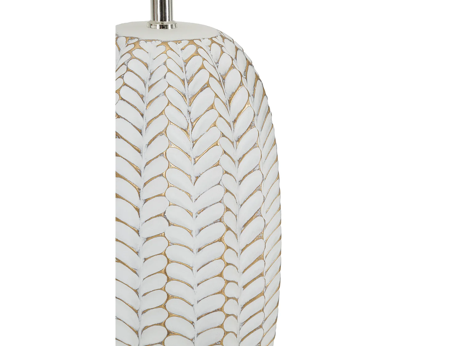 Lampada da tavolo in resina bianca Ø cm 35x65