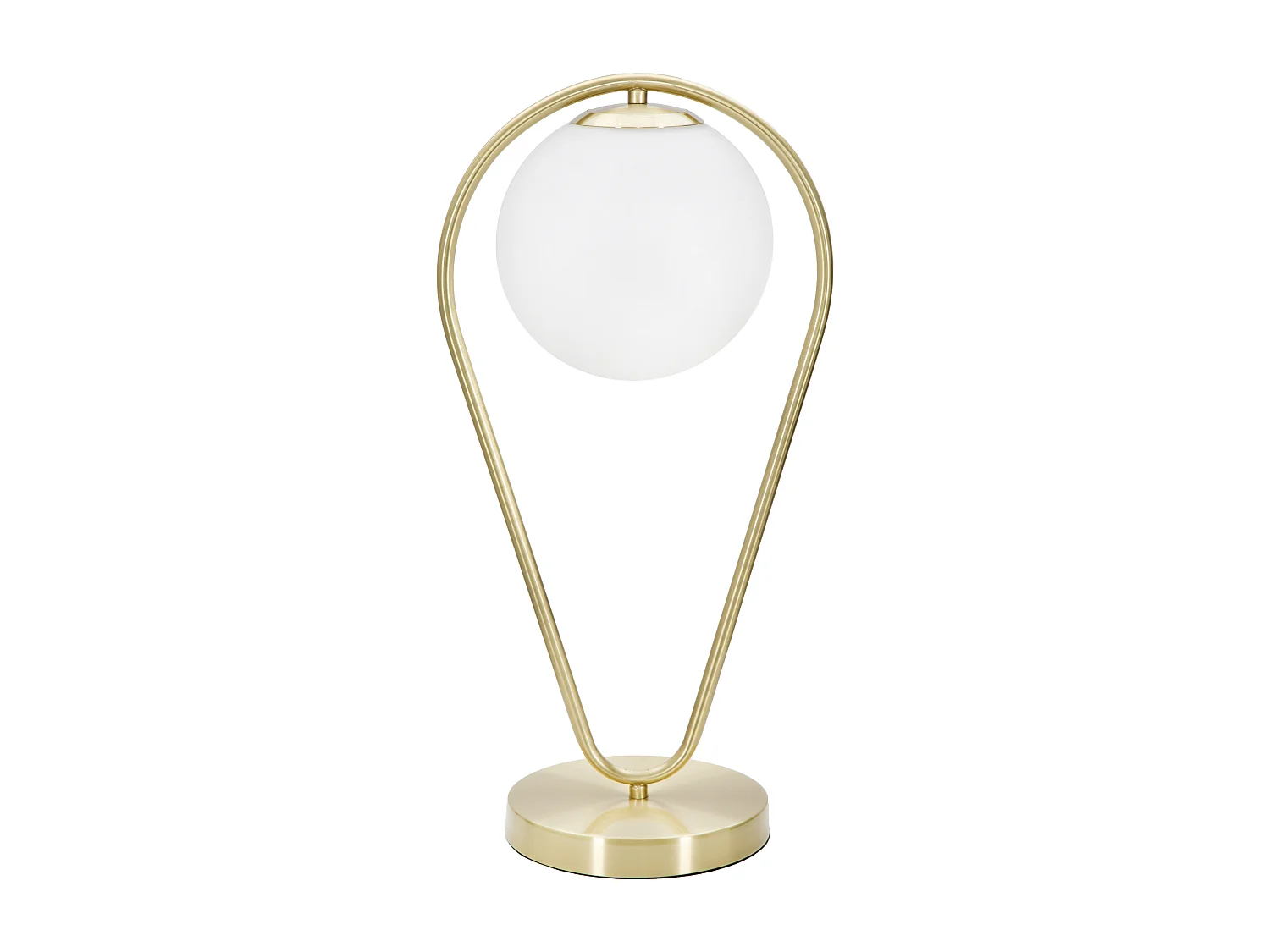 Lampe à Poser Sphère "Glamy Drop" 50cm Blanc & Or
