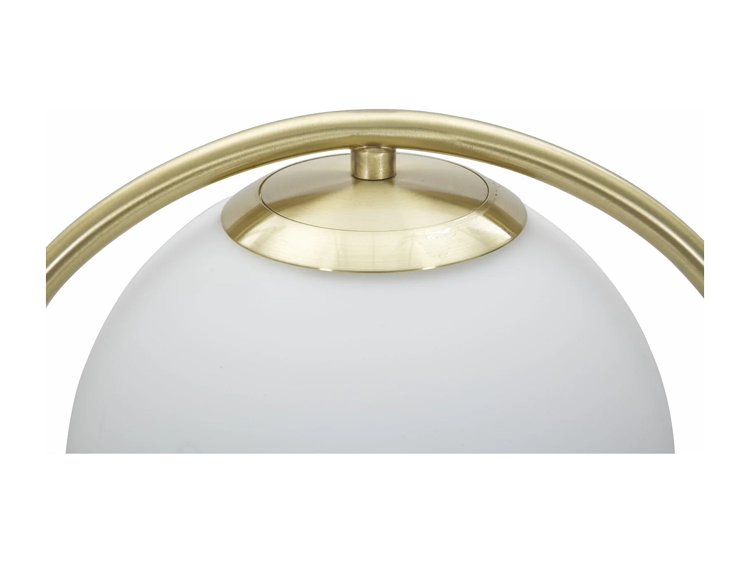 Lampe à Poser Sphère "Glamy Drop" 50cm Blanc & Or