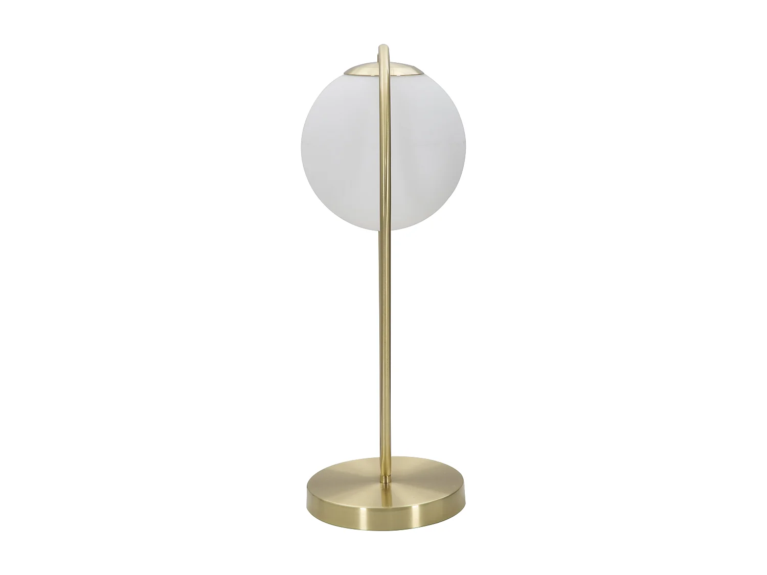 Lampe à Poser Sphère "Glamy Drop" 50cm Blanc & Or